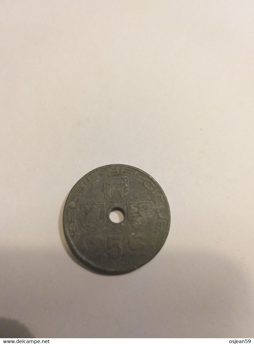 25 Centime Léopold III . Année 1943. - 25 Cents