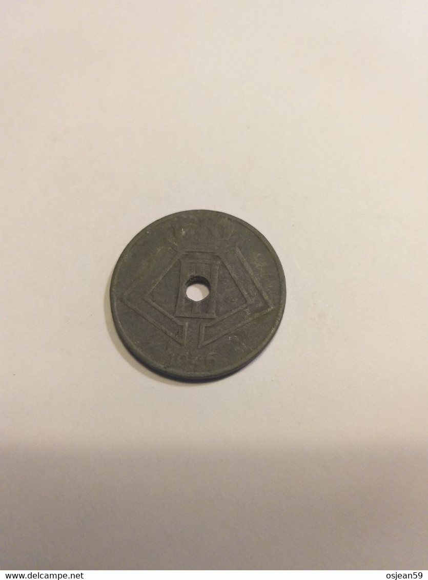 25 Centime Léopold III . Année 1946. - 25 Centimes