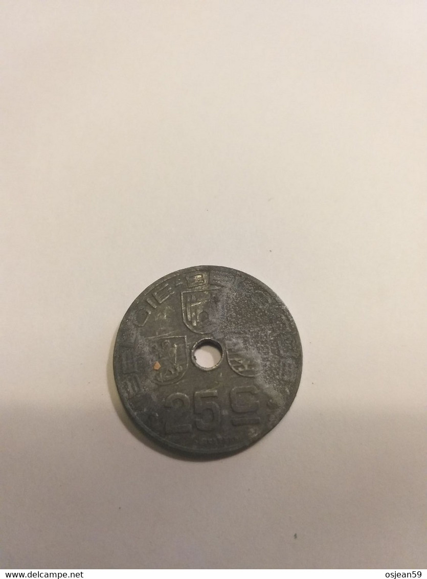 25 Centime Léopold III . Année 1940 ??. - 25 Cent