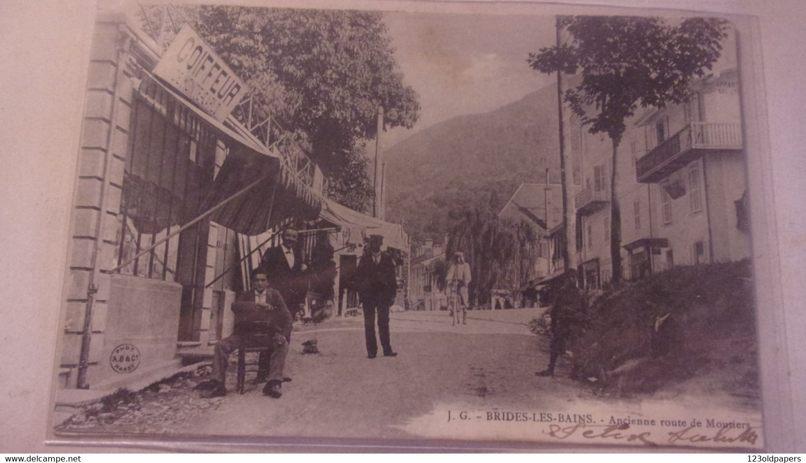 73 BRIDES LES BAINS  ANCIENNE ROUTE DE MOUTIERS COIFFEUR  DE MONTE CARLO - Brides Les Bains