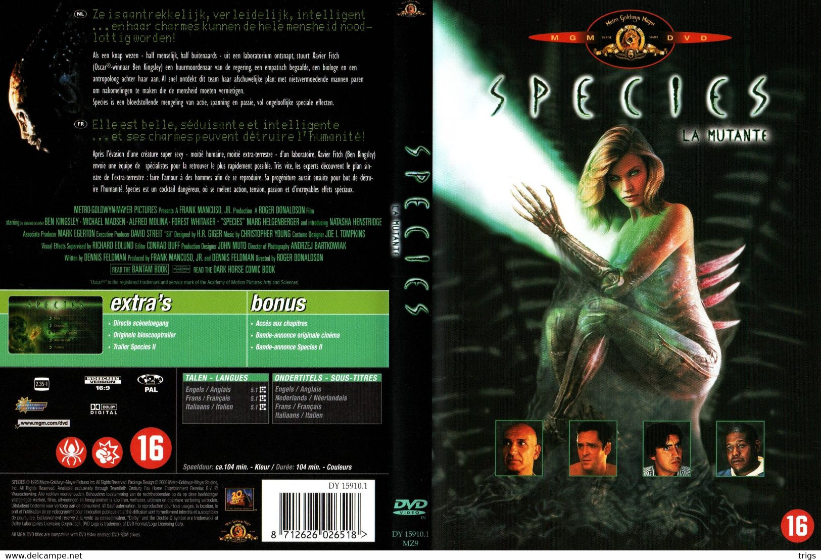 DVD - Species: La Mutante - Horror