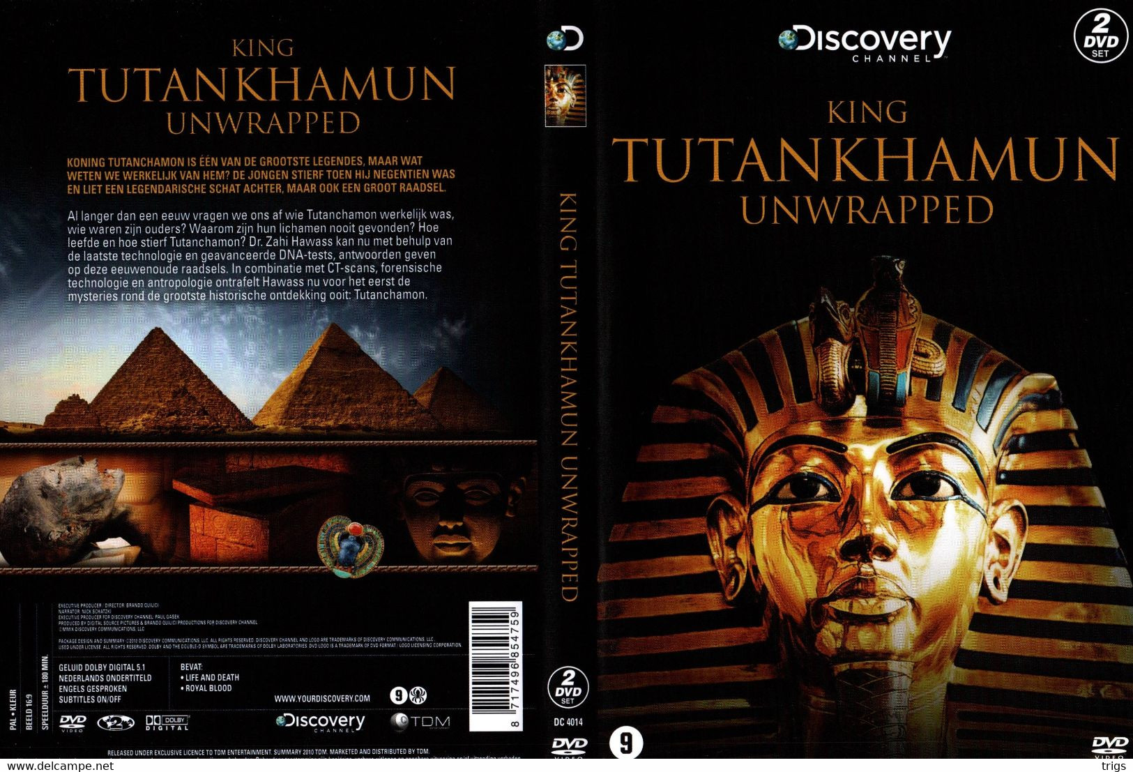 DVD - King Tutankhamun Unwrapped (2 DISCS) - Documentary