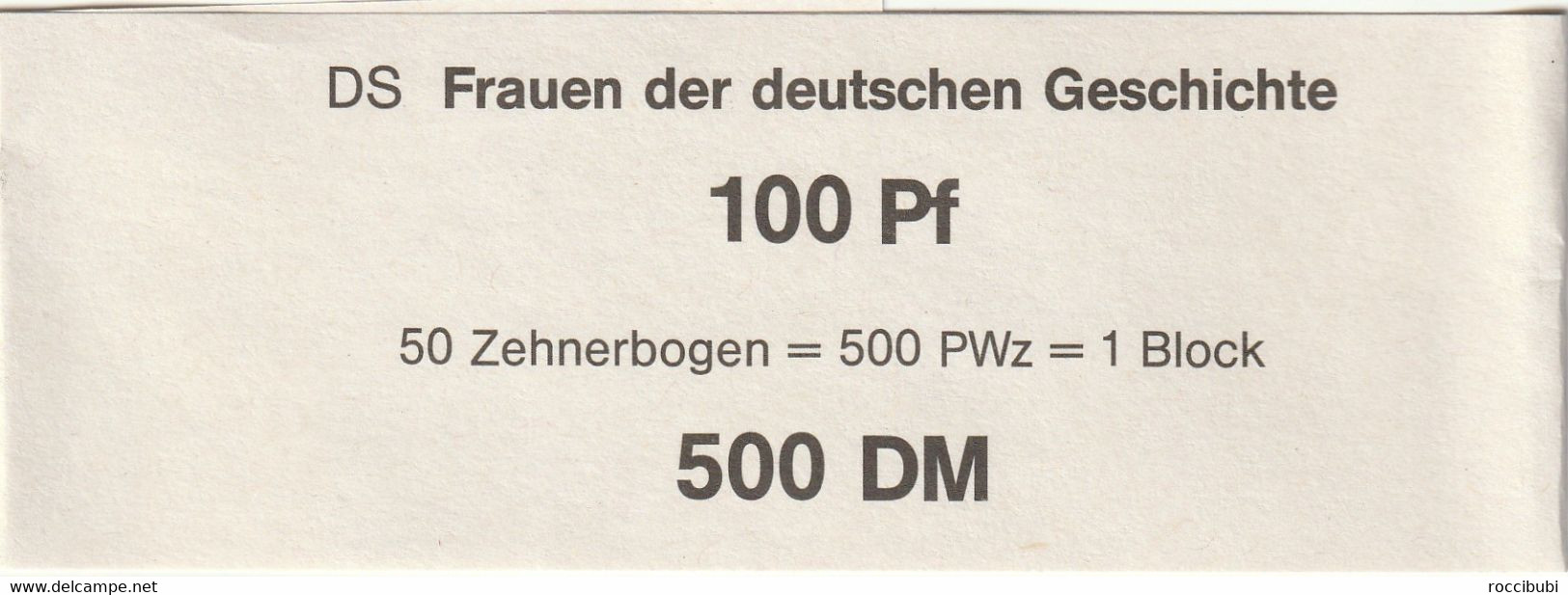 Banderole, Frauen Der Deutschen Geschichte - Autres & Non Classés