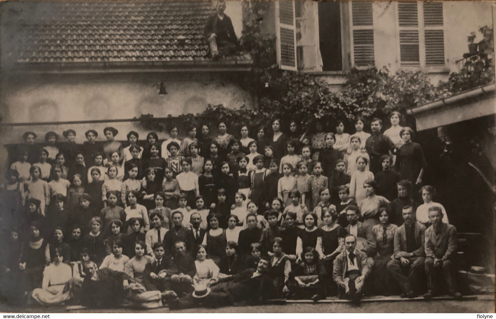 Turin - Torino - Carte Photo - Photo De Classe Groupe Voyage Scolaire - 1913 - Italie Italia - Onderwijs, Scholen En Universiteiten