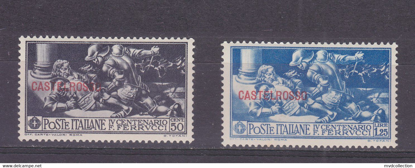 ITALY Lot CENTENARIO FERRUCCI Stamps Overprinted CASTEL ROSSO 1930 VF MH Original Gum - Castelrosso