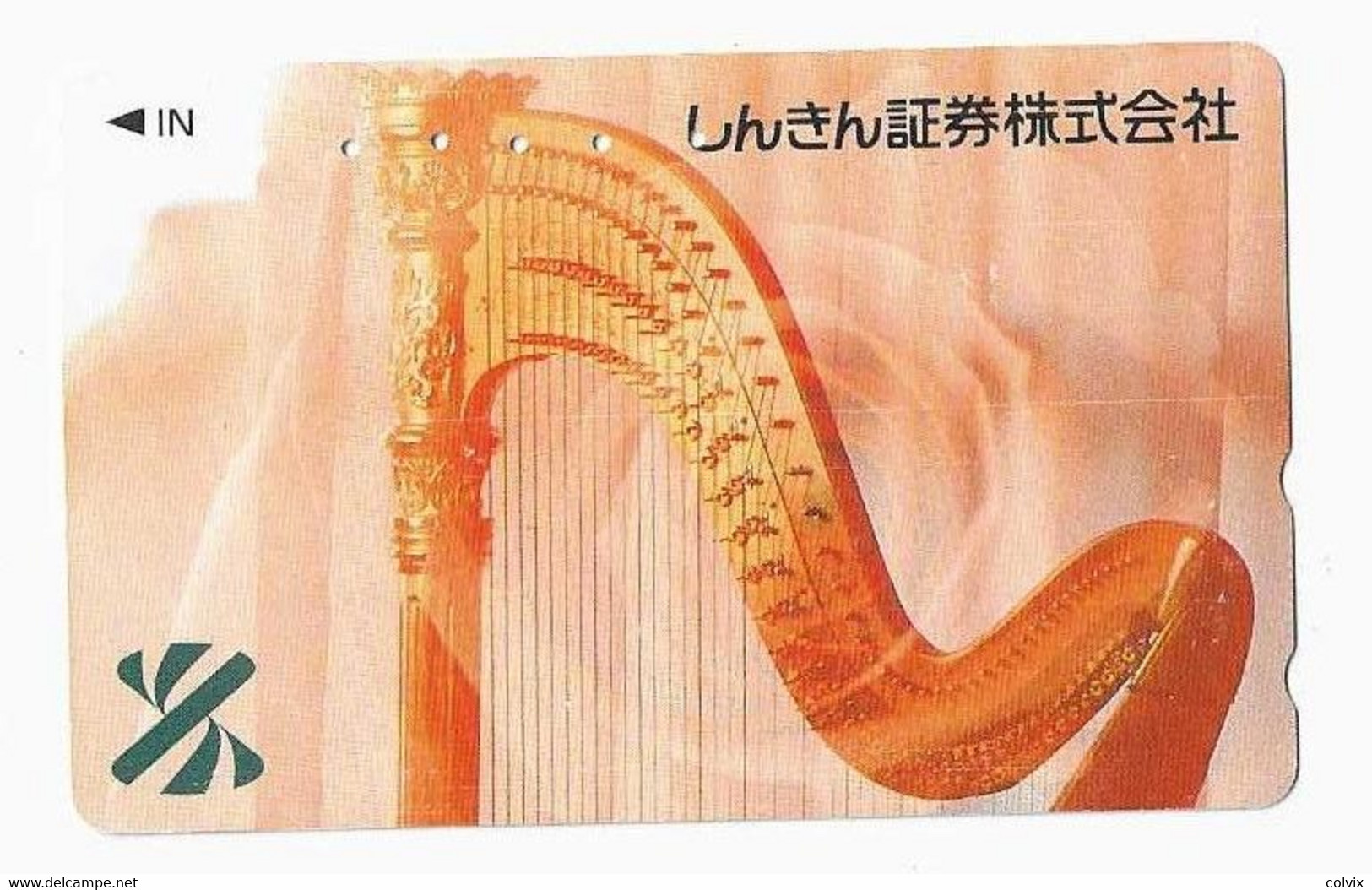 JAPON TELECARTE  MUSIQUE HARPE - Musique
