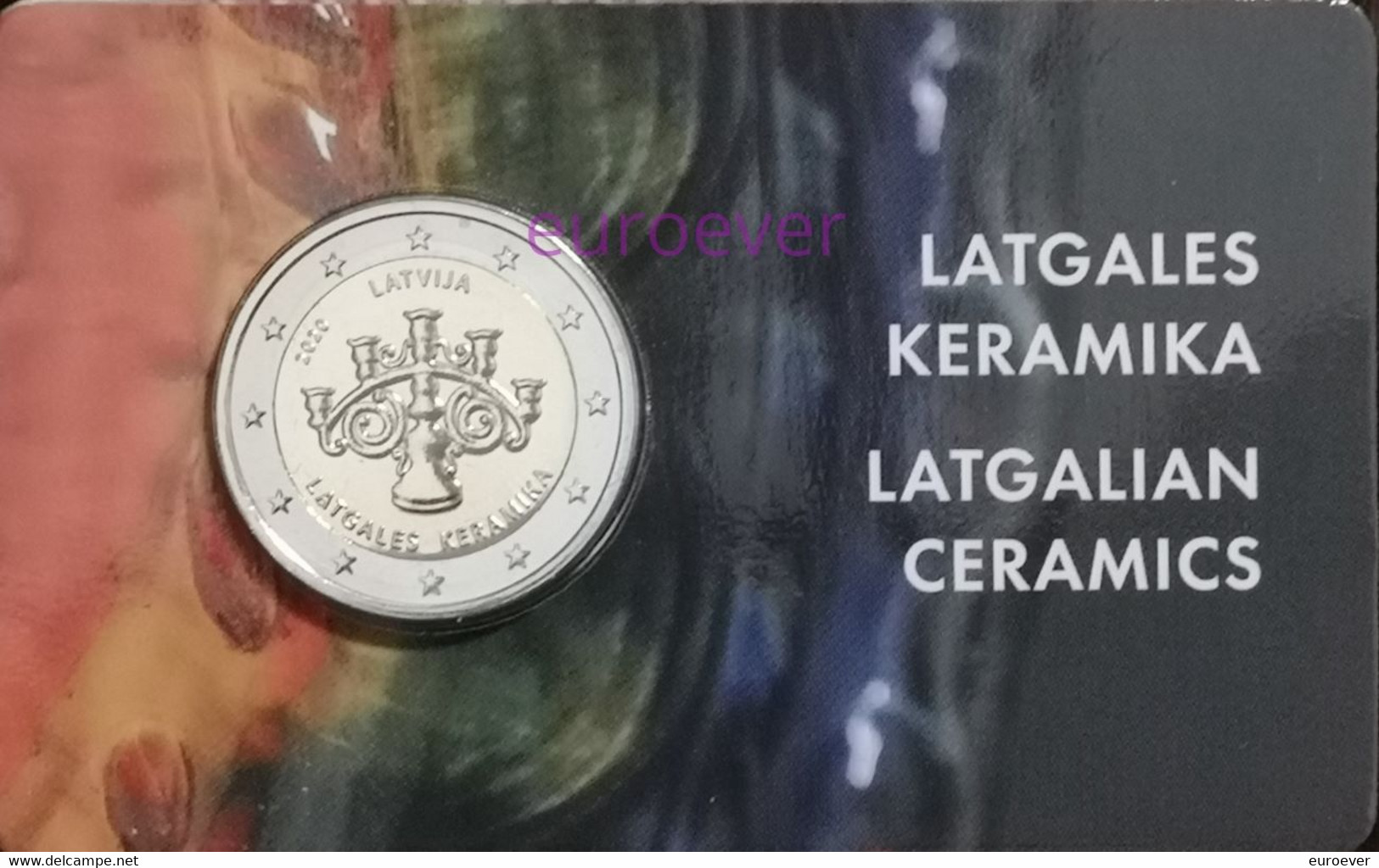 2 Euro Gedenkmünze 2020 Nr. 10 - Lettland / Latvia - Keramik Coincard - Latvia