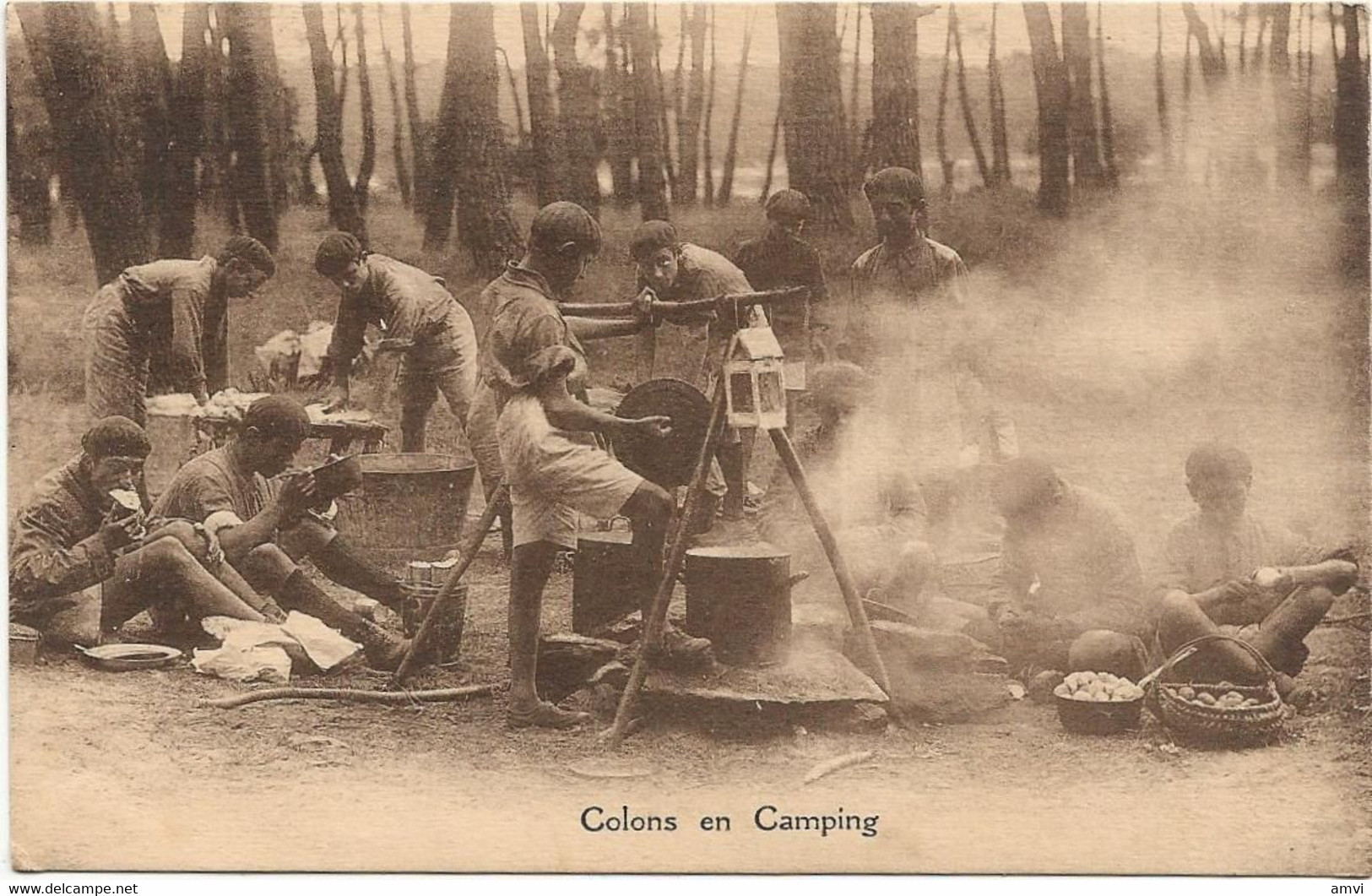 22-7-2108 1927 - Colons En Camping Edition De L'Union Bulletin Mensuel De L'Union Des Œuvres Ouvrières Catholiques PARIs - Scouting