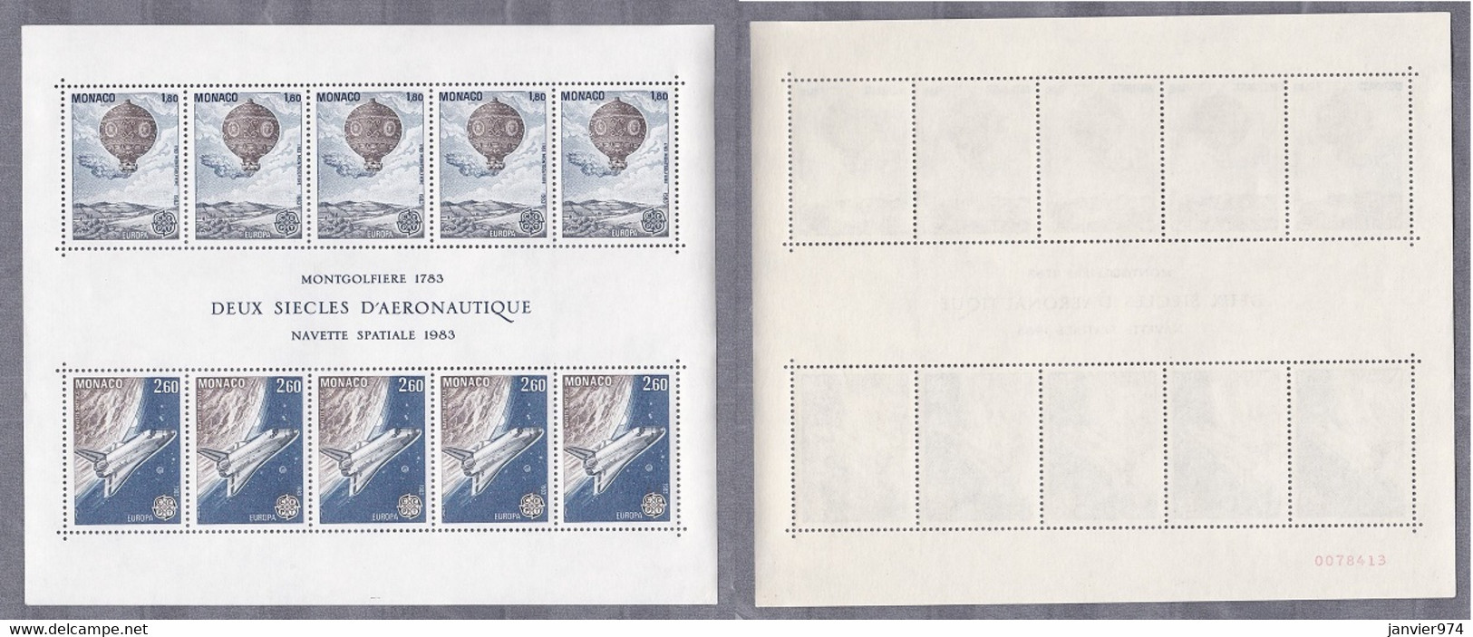 Monaco 1982 Et 1983 . 100 Timbres Neufs  Sans Trace De Charnière , Blocs , Scans Recto Verso - Neufs