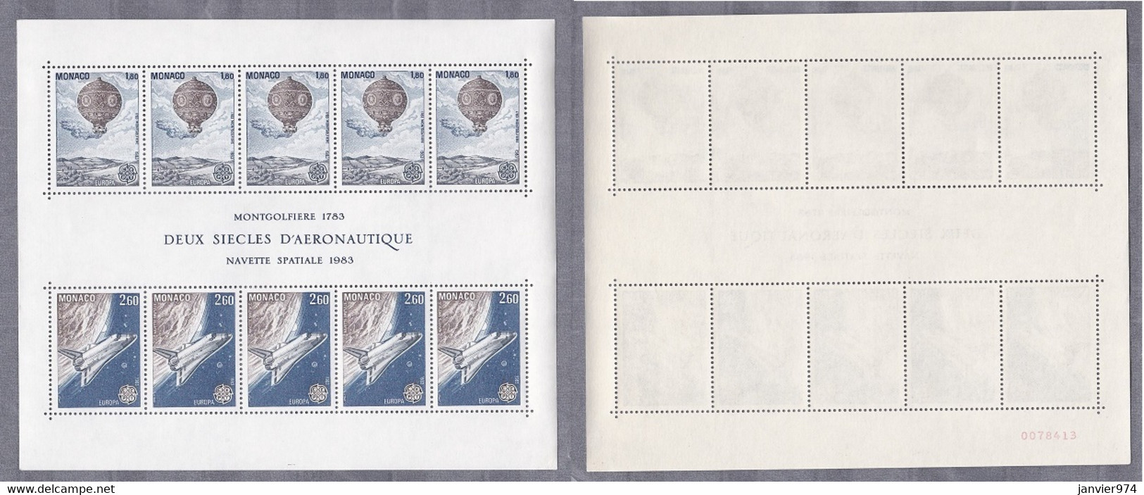 Monaco 1982 Et 1983 . 100 Timbres Neufs  Sans Trace De Charnière , Blocs , Scans Recto Verso - Nuevos