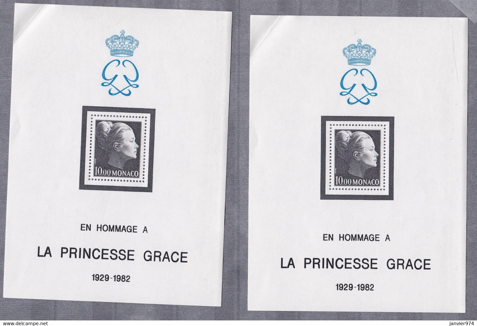 Monaco 1982 et 1983 . 100 timbres Neufs  sans trace de charnière , blocs , scans recto verso