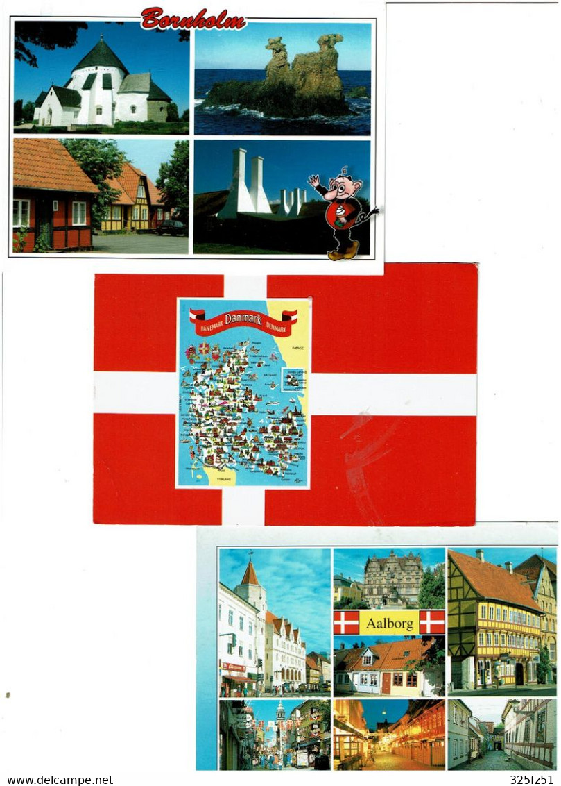 DANEMARK / Lot De 90 C.P.M. écrites - 5 - 99 Postcards