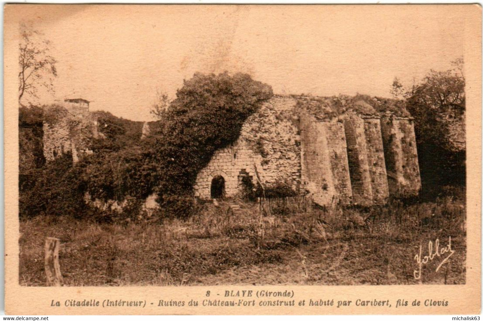 41thth 12 CPA - BLAYE - RUINES DU CHATEAU FORT - Blaye