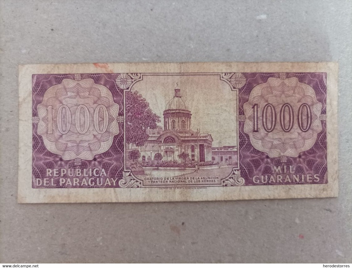 Billete De Paraguay 1000 Guaraníes, Serie A - Paraguay