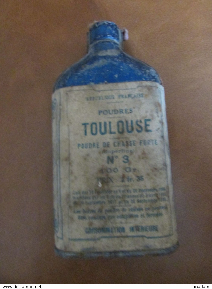 Antique French Powder Tin - Armi Da Collezione