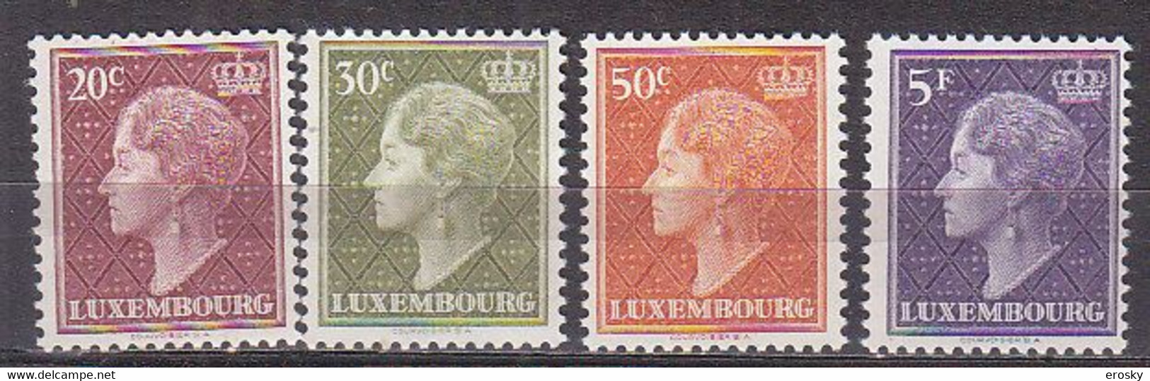 Q3143 - LUXEMBOURG Yv N°544A/47 ** - 1948-58 Charlotte De Profil à Gauche