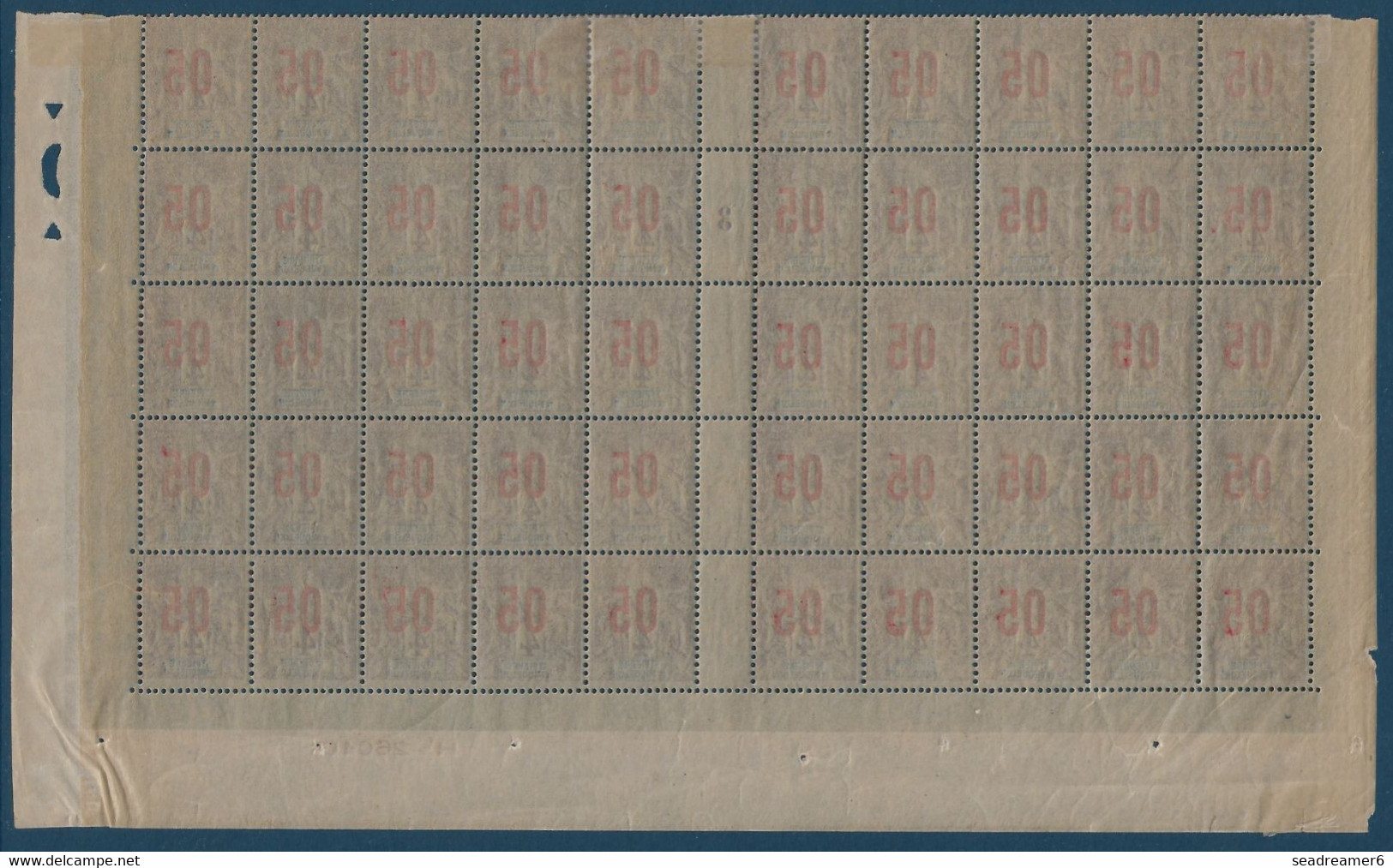 Colonies Type Groupe St Pierre & Miquelon Feuille Interpanneau N°95Aa**/* Millésime 3 Surcharge Espacés  TTB - Nuovi