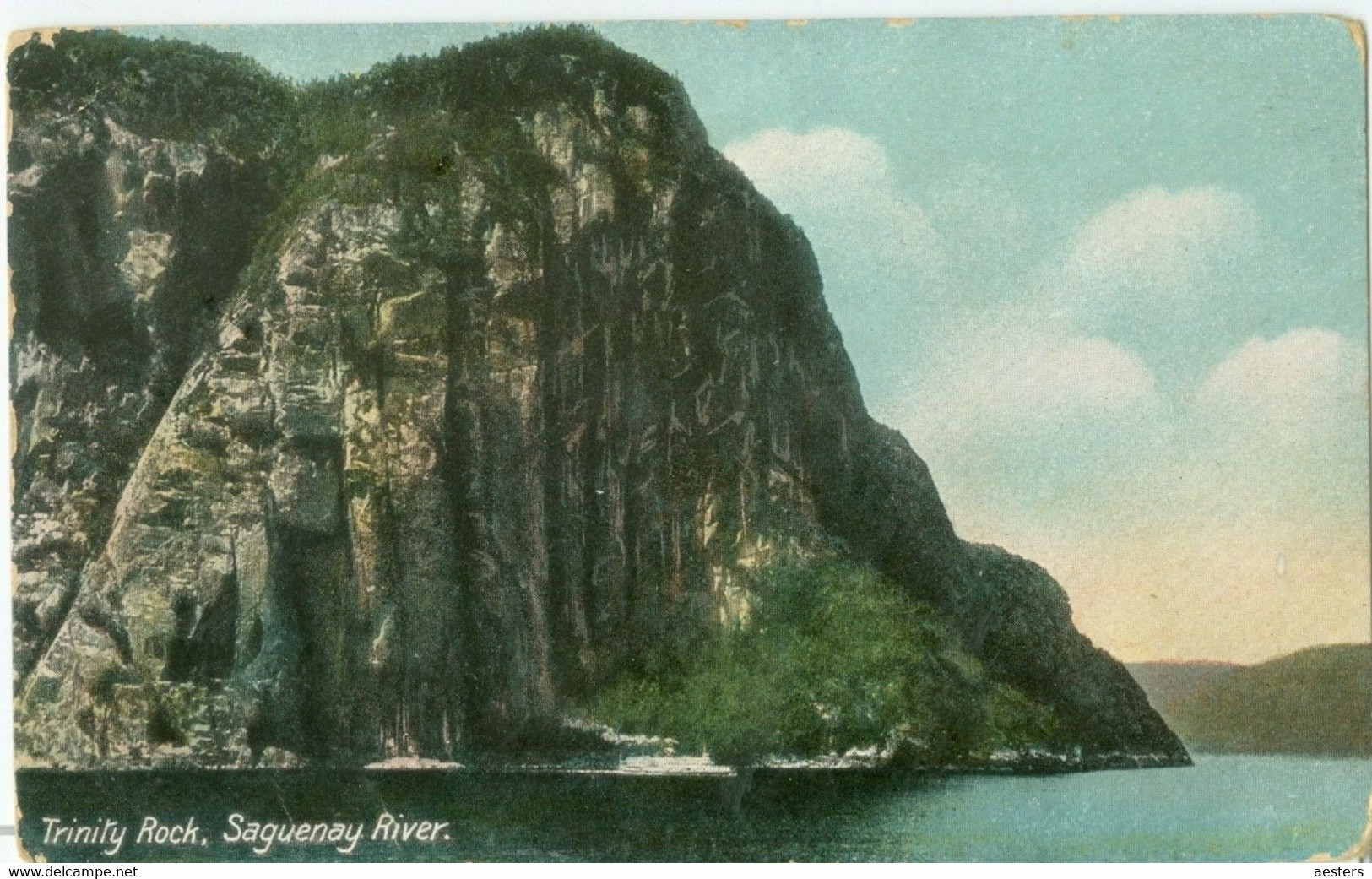 Saguenay 1909; Trinity Rock & Saguenay River - Written. (Macfarelane - Toronto) - Saguenay