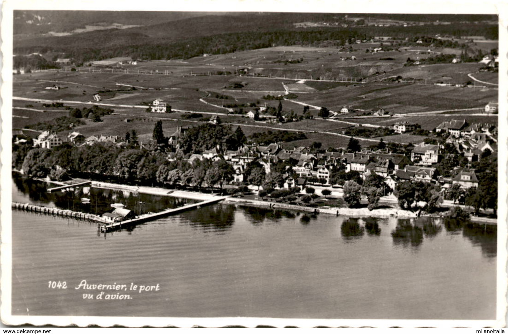 Auvernier, Le Port - Vu D'avion (1042) * 11. 8. 1959 - Auvernier