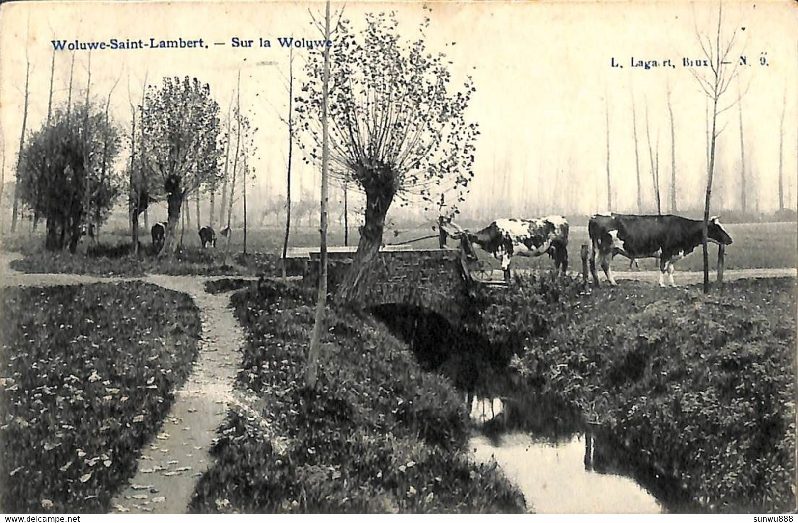 Woluwe Saint Lambert -  Sur  La Woluwe (animée L Lagaert 1907) - Woluwe-St-Lambert - St-Lambrechts-Woluwe