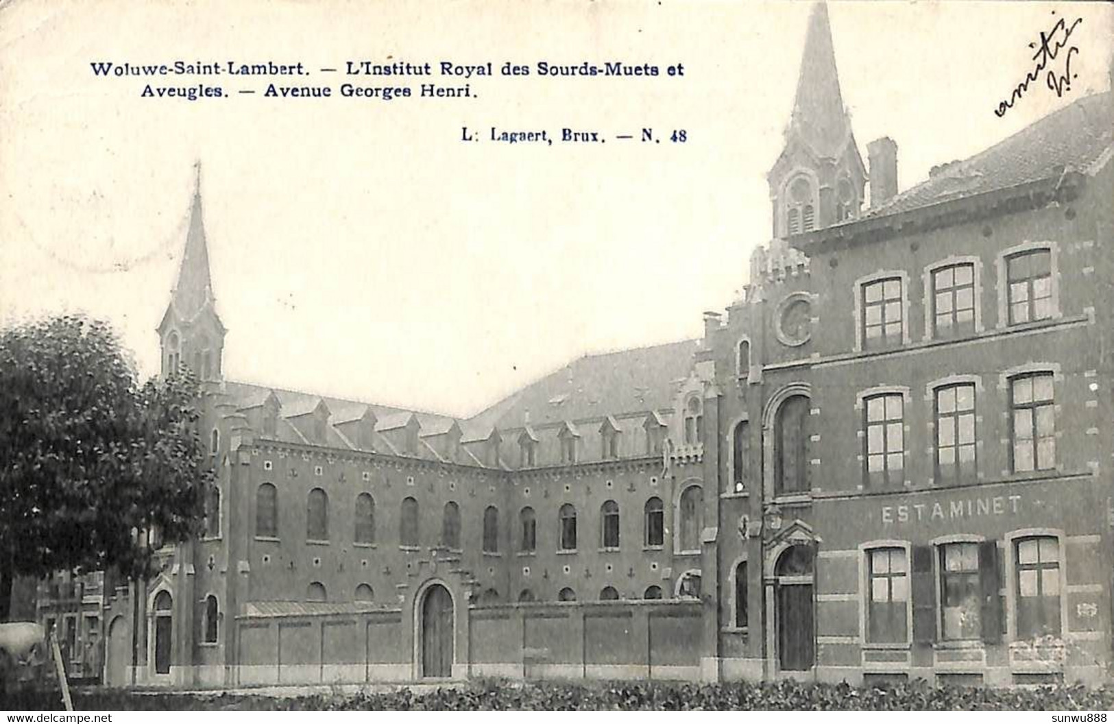 Woluwe Saint Lambert -  L'Institut Royal Des Sourds-Muets Et Aveugles IRSA L Lagaert Estaminet - Woluwe-St-Lambert - St-Lambrechts-Woluwe