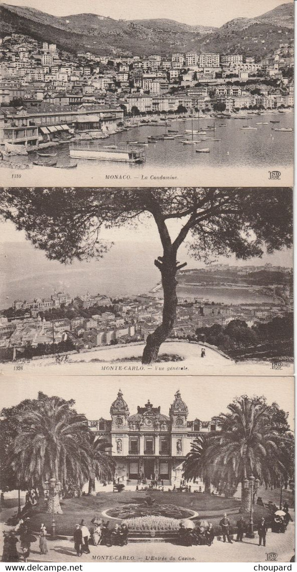 Lot De 9 Cartes Postales Anciennes De MONACO - Monte-Carlo