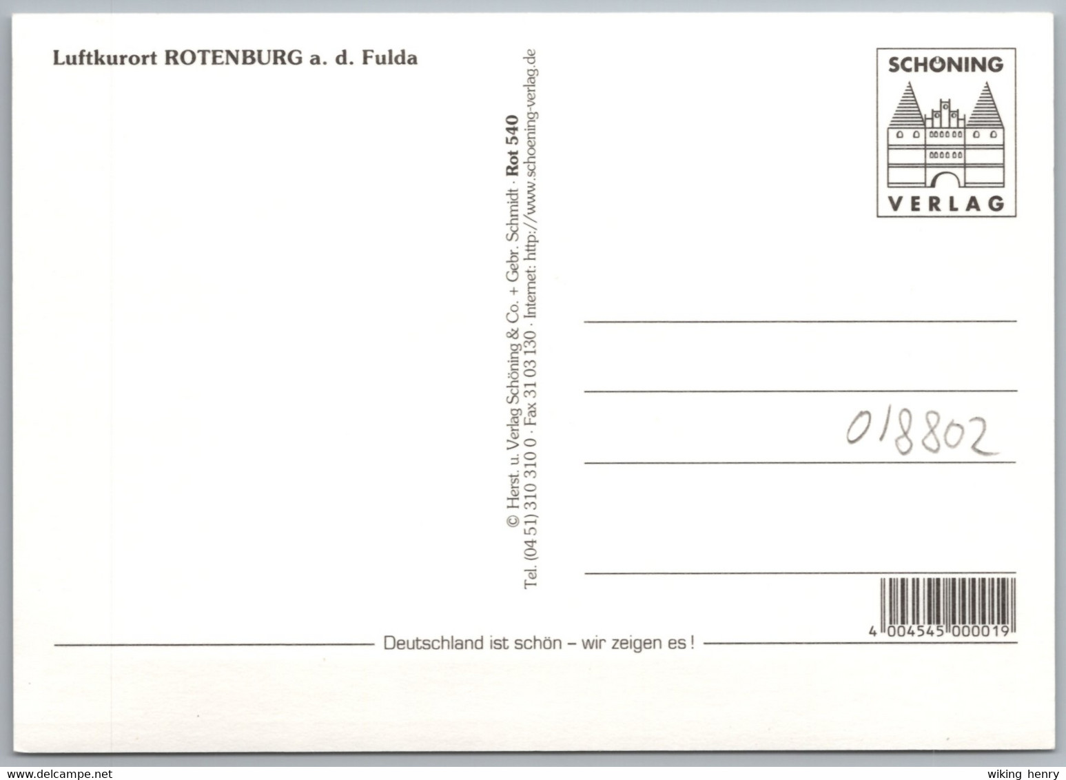 Rotenburg An Der Fulda - Mehrbildkarte 8 - Rotenburg