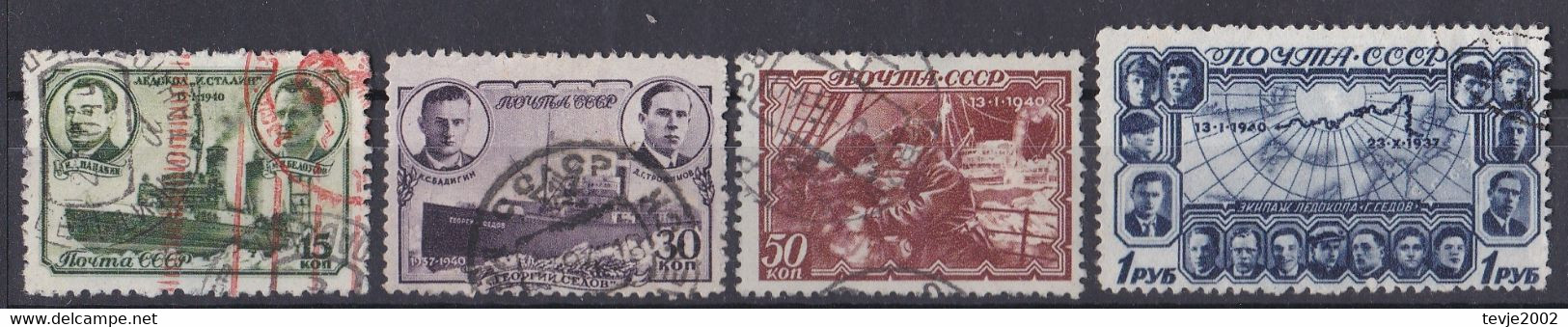 Sowjetunion UdSSR 1940 - Mi.Nr. 741 - 744 - Gestempelt Used - Used Stamps