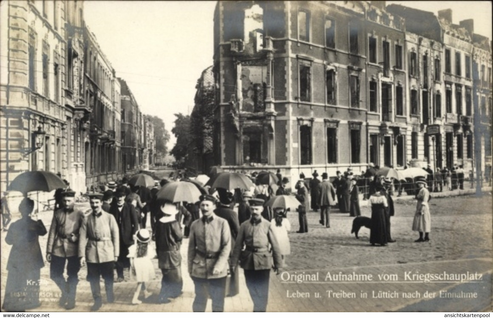 CPA Liège Lüttich Wallonien, Kriegschauplatz, Leben Und Treiben In Der Stadt - Other & Unclassified