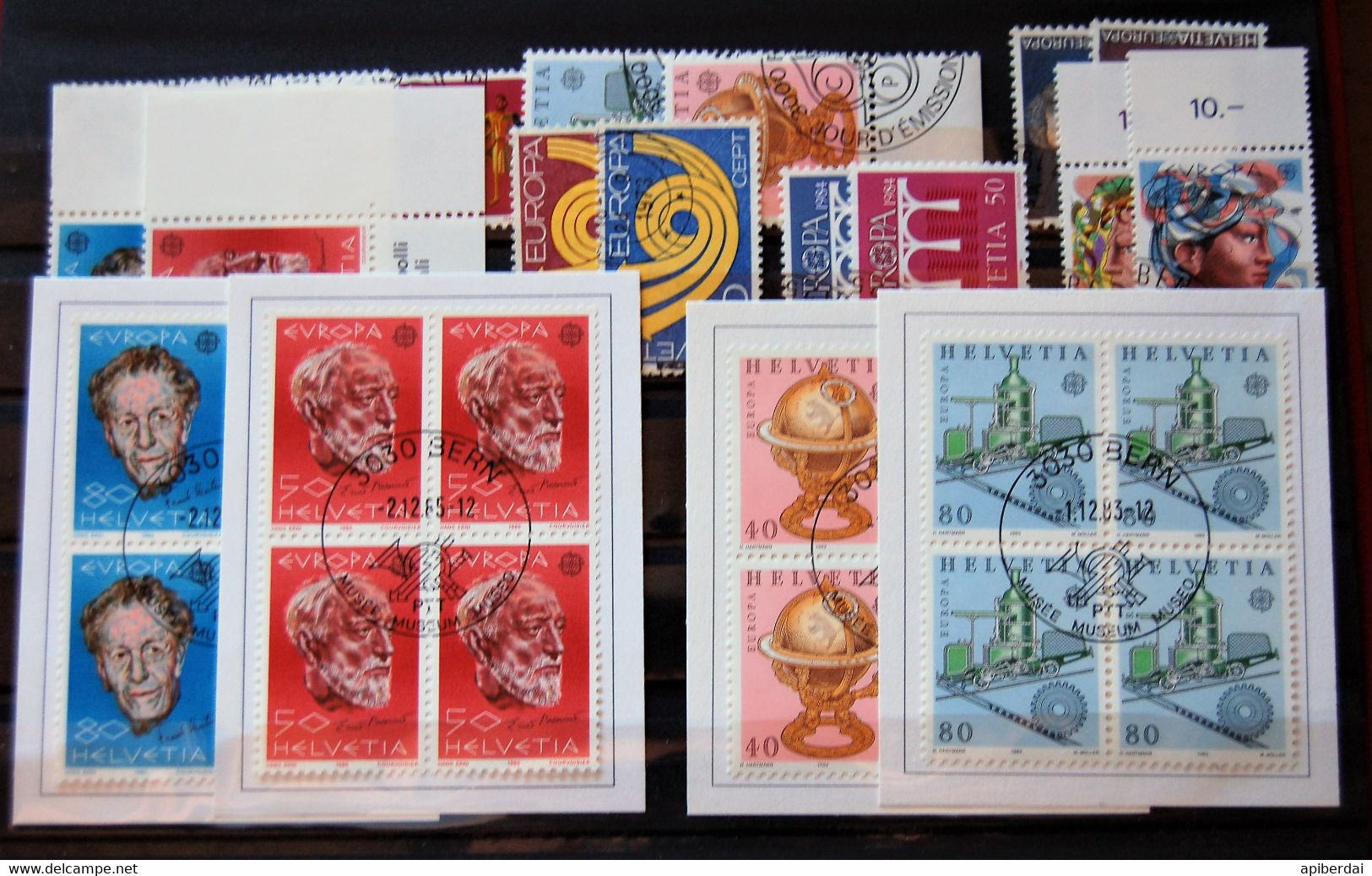 Suisse Switzerland - Small Batch Of  9 Series "europa" Stamps Used - Verzamelingen