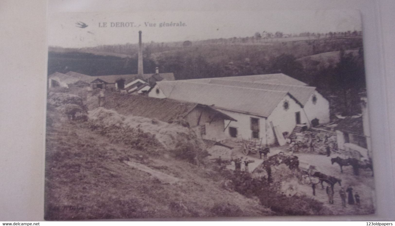 87 LE DEROT  VUE GENERALE  USINE - Saint Junien