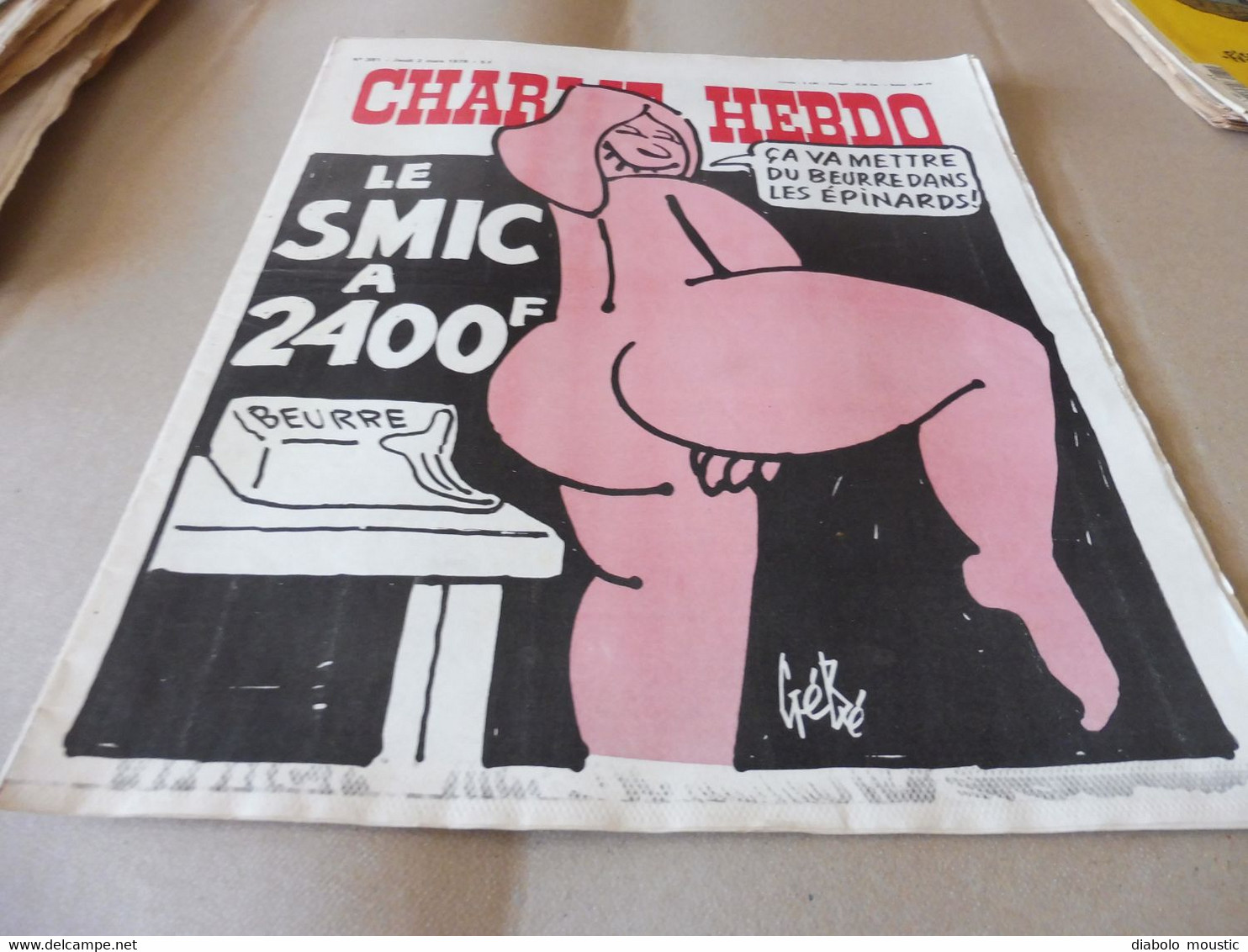 1978 Le SMIC à 2400 € ;   Louise La Pétroleuse.................Etc  (Charlie Hebdo) - Humour