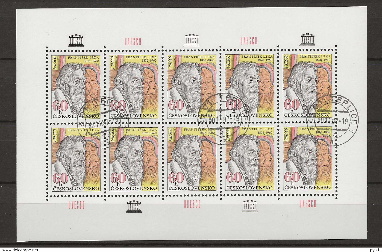 1976 USED  Ceskoslovensko, 2300 Kleinbogen - Used Stamps