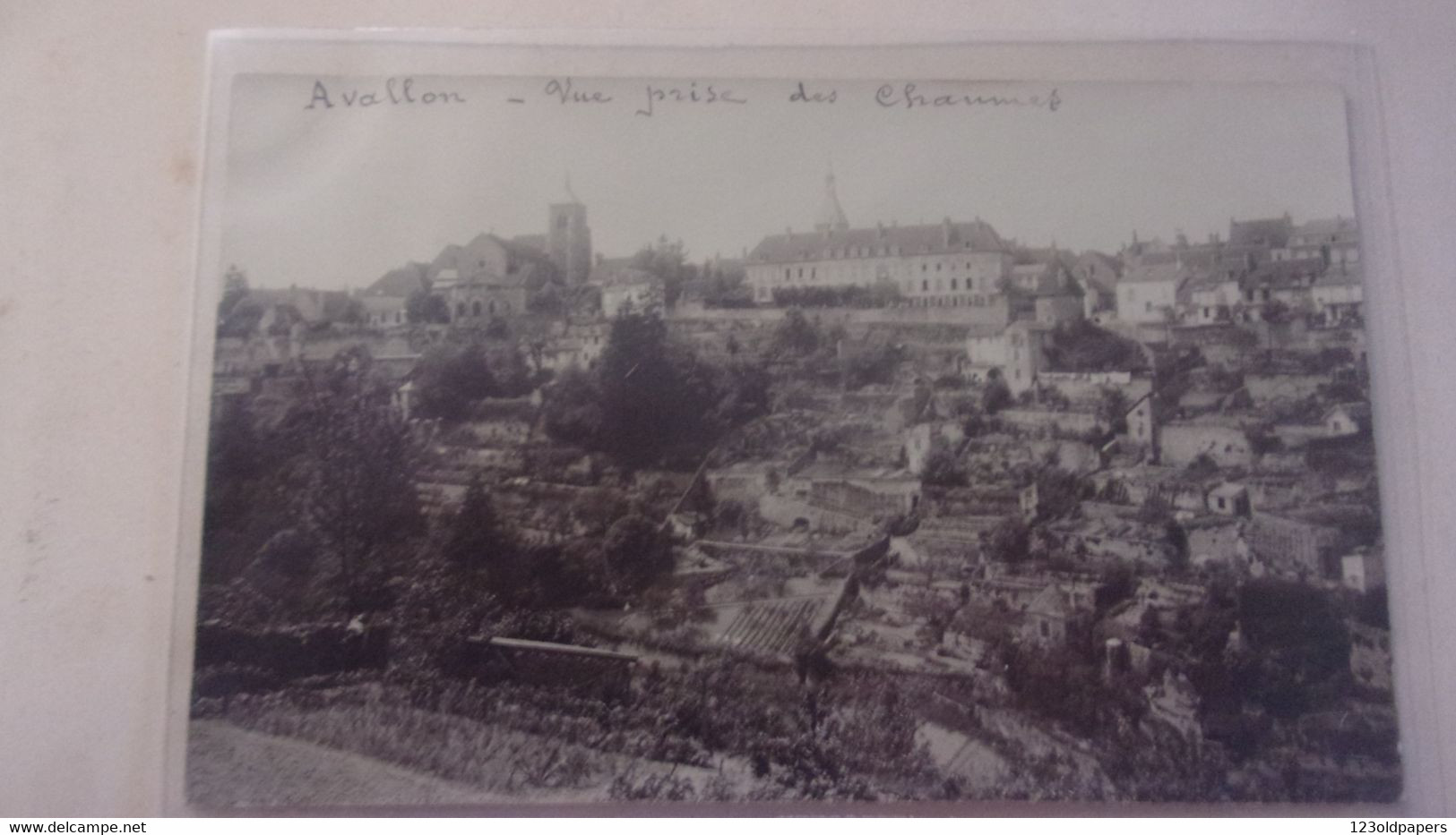 89carte Photo Par  Duvergier Avallon VUE PRISE DES CHAUMES - Avallon