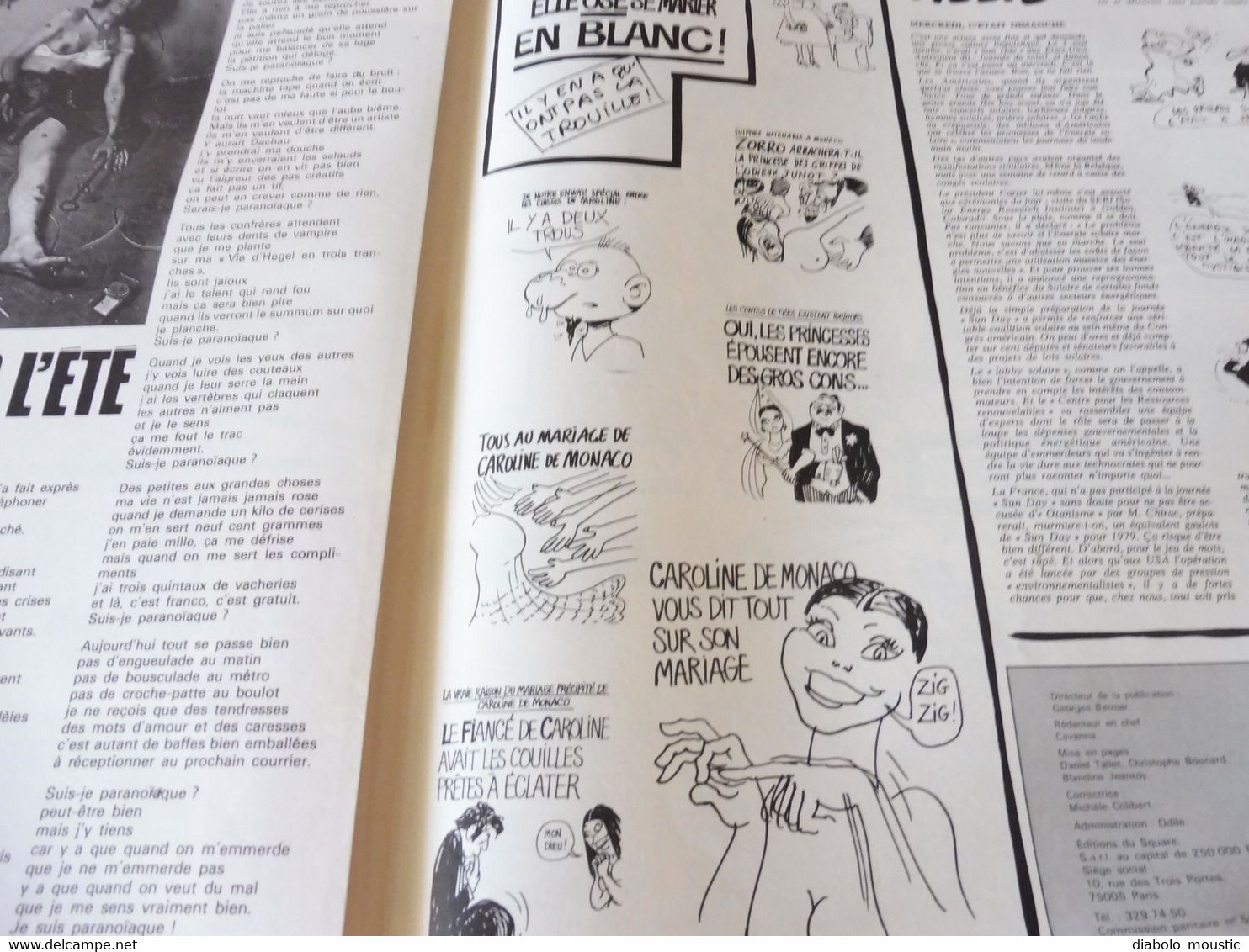 1978 MONACO : La pègre en liesse .................Etc  (Charlie Hebdo)