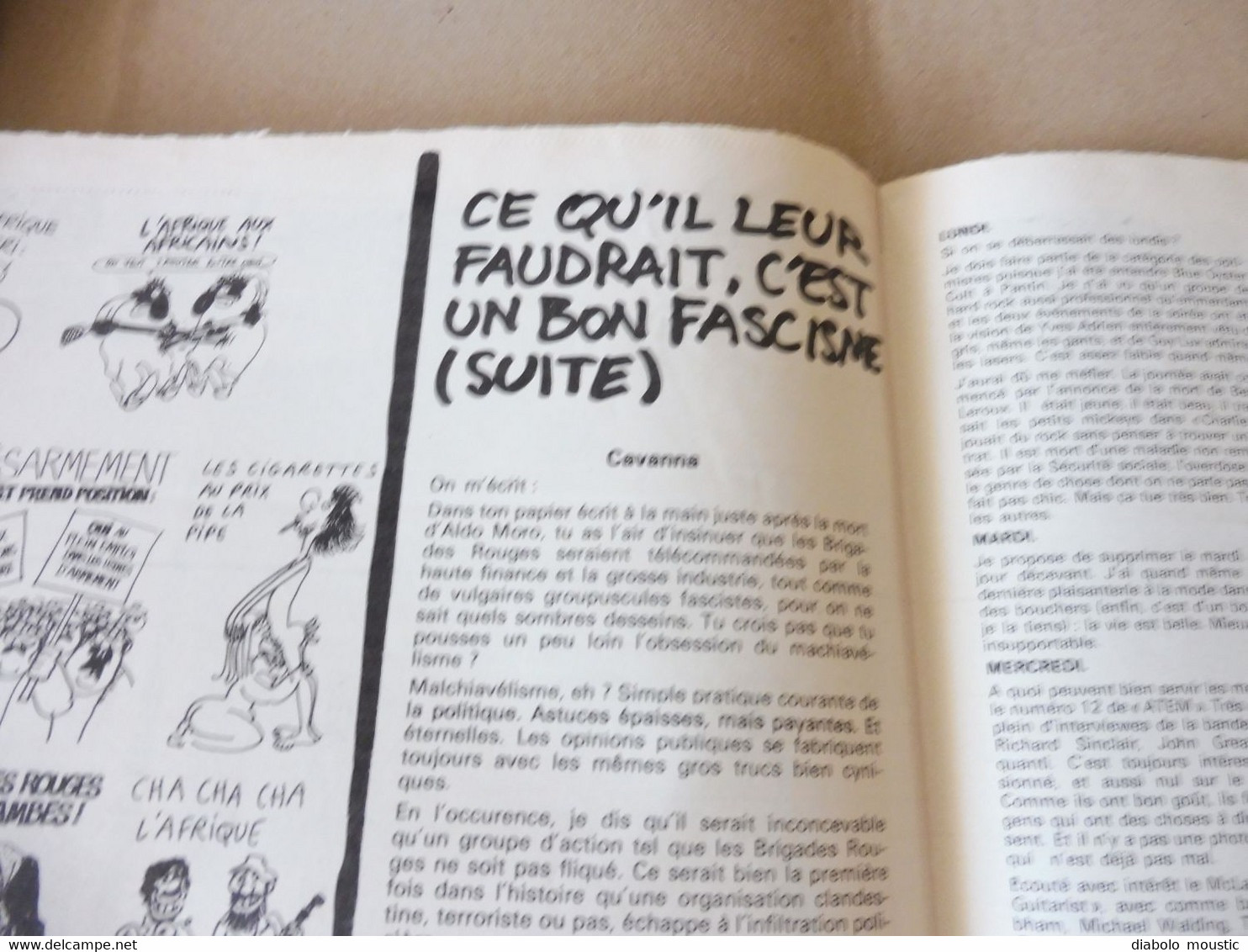 1978 Ce Qu'il Leur Faudrait, C'est Un Bon Fascisme (suite)................Etc  (Charlie Hebdo) - Humour