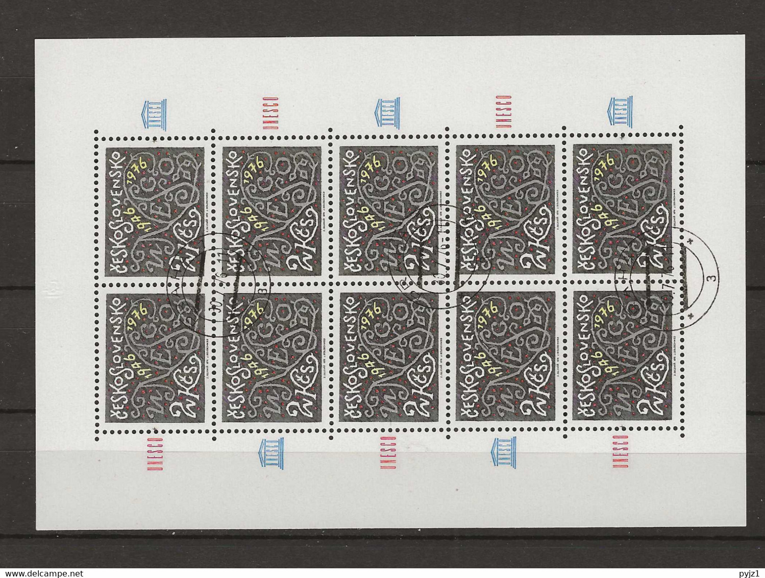 1976 USED  Ceskoslovensko, Mi 2334 Kleinbogen - Used Stamps