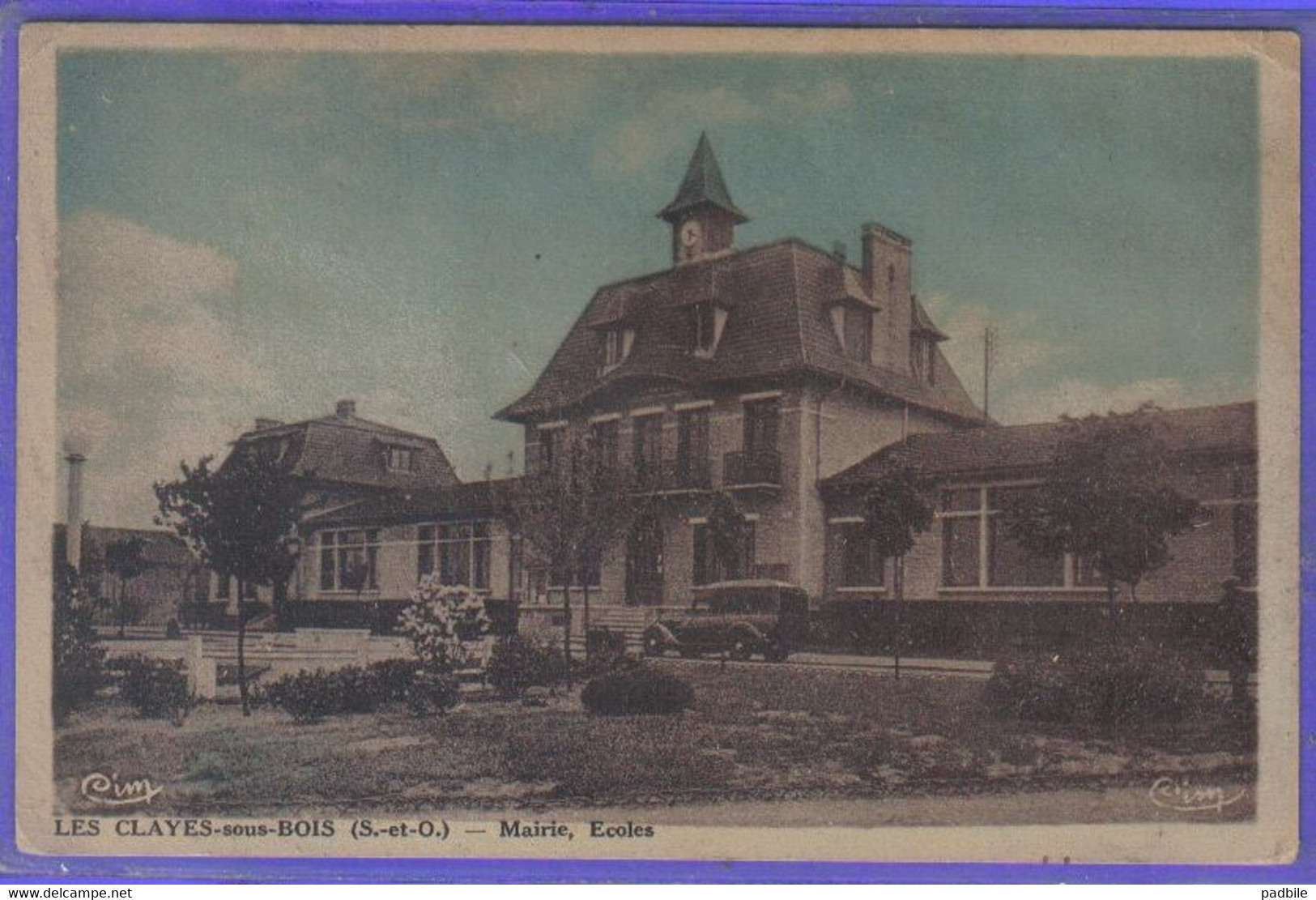 Carte Postal 78. Les Clayes-sous-Bois  Mairie  écoles   Très Beau Plan - Les Clayes Sous Bois