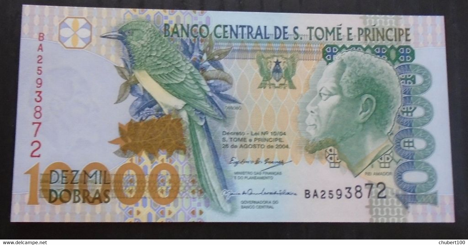 ST THOMAS  SAO TOME,  P 62 + 66c , 1000 + 10000 Dobras , 1989 + 2004 , UNC , Neuf ,  2 Notes - San Tomé E Principe