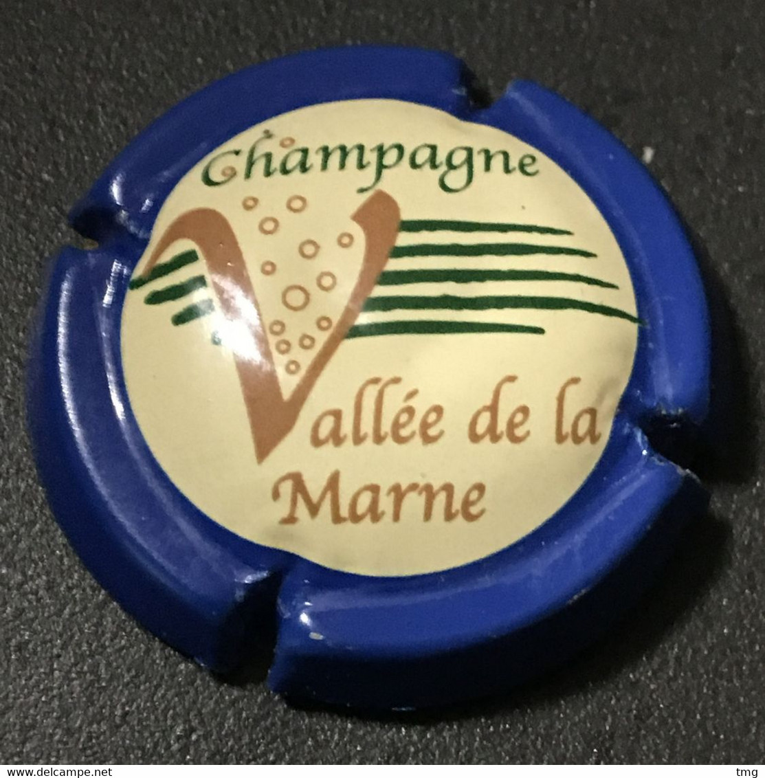 142 - 12 - Vallée De La Marne, Champagne, Contour Bleu (côte 3 Euros) Capsule De Champagne - Vallée De La Marne