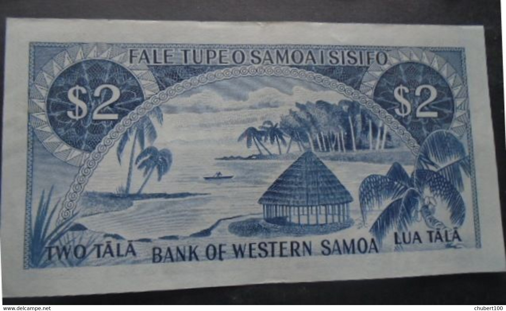 SAMOA ,,  P 17a , 2 Tala ,  ND 1967 , Almost UNC , Presque  Neuf ,  First Signature - Samoa