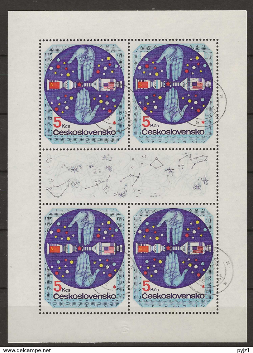 1975 USED  Ceskoslovensko, Mi 2283 Kleinbogen - Used Stamps