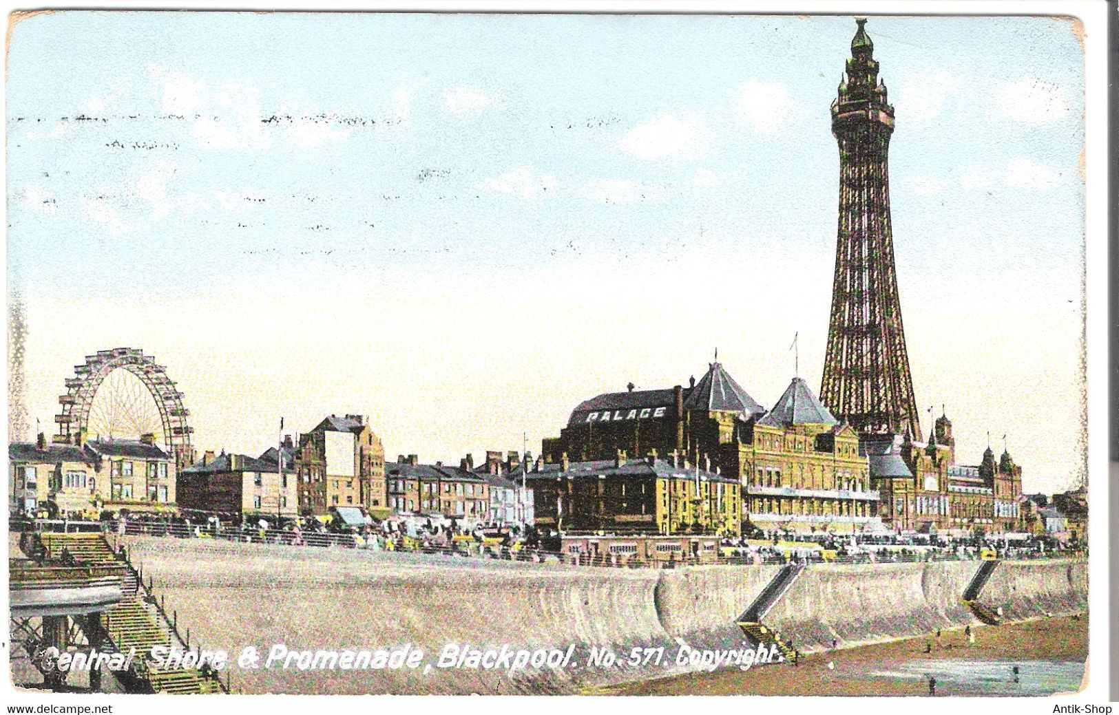 Blackpool - Central Shore & Promenade Von 1908 (5861) - Blackpool