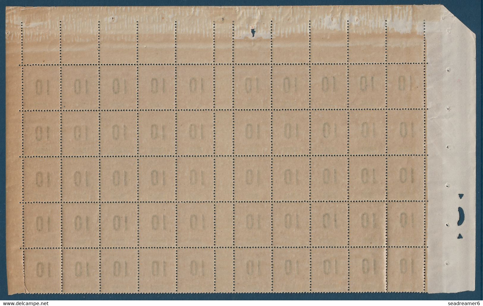 Colonies Groupe Grande Comore Feuille Interpanneau N°28/28Aa**/* Sans Millésime 1 Variété 1 & 0 Espacé Case 36 TTB - Ungebraucht