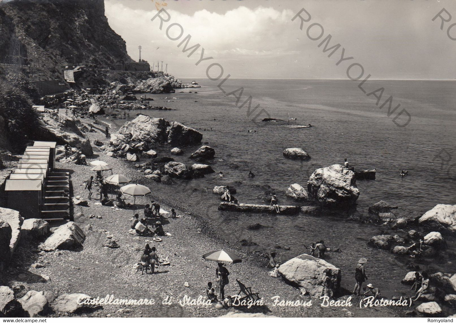 CARTOLINA  CASTELLAMMARE DI STABIA,CAMPANIA,CORSO DAL MARE,SOLE,ESTATE,SPIAGGIA,LUNGOMARE,BELLA ITALIA,VIAGGIATA 1961 - Castellammare Di Stabia