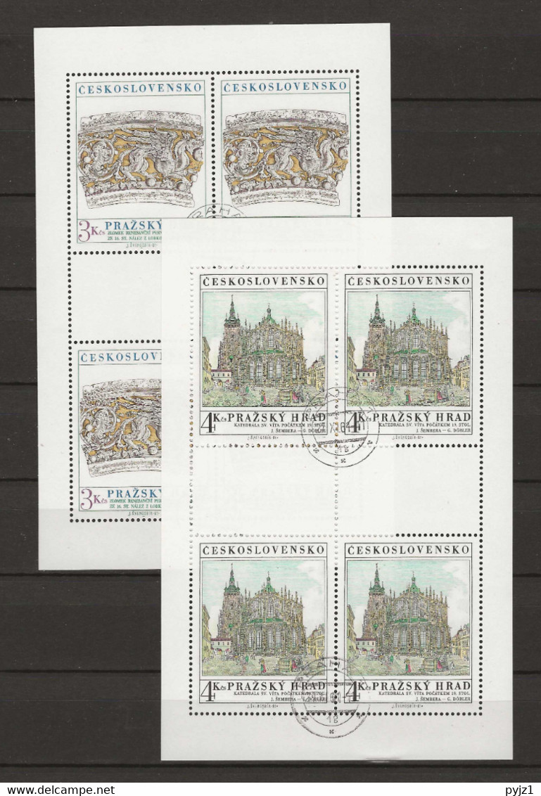 1981 USED  Ceskoslovensko, Mi 2639-40 Kleinbogen - Gebraucht