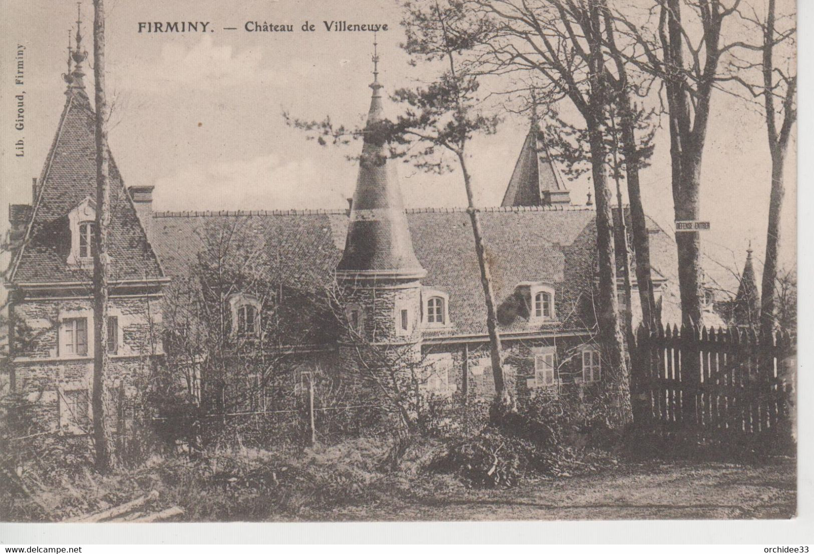 CPA Firminy - Château De Villeneuve - Firminy