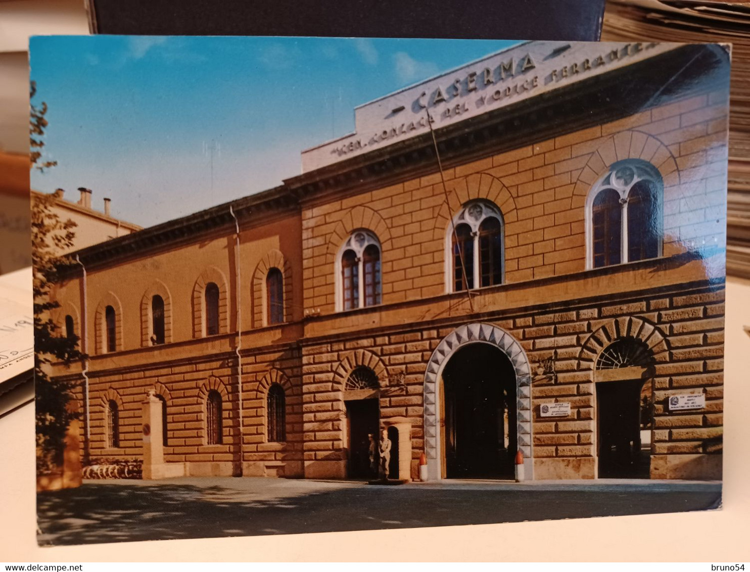 Cartolina Foligno Provincia Perugia Caserma Gen. Gonzaga Scuola A.U.C. D'artiglieria Anni 70 - Foligno