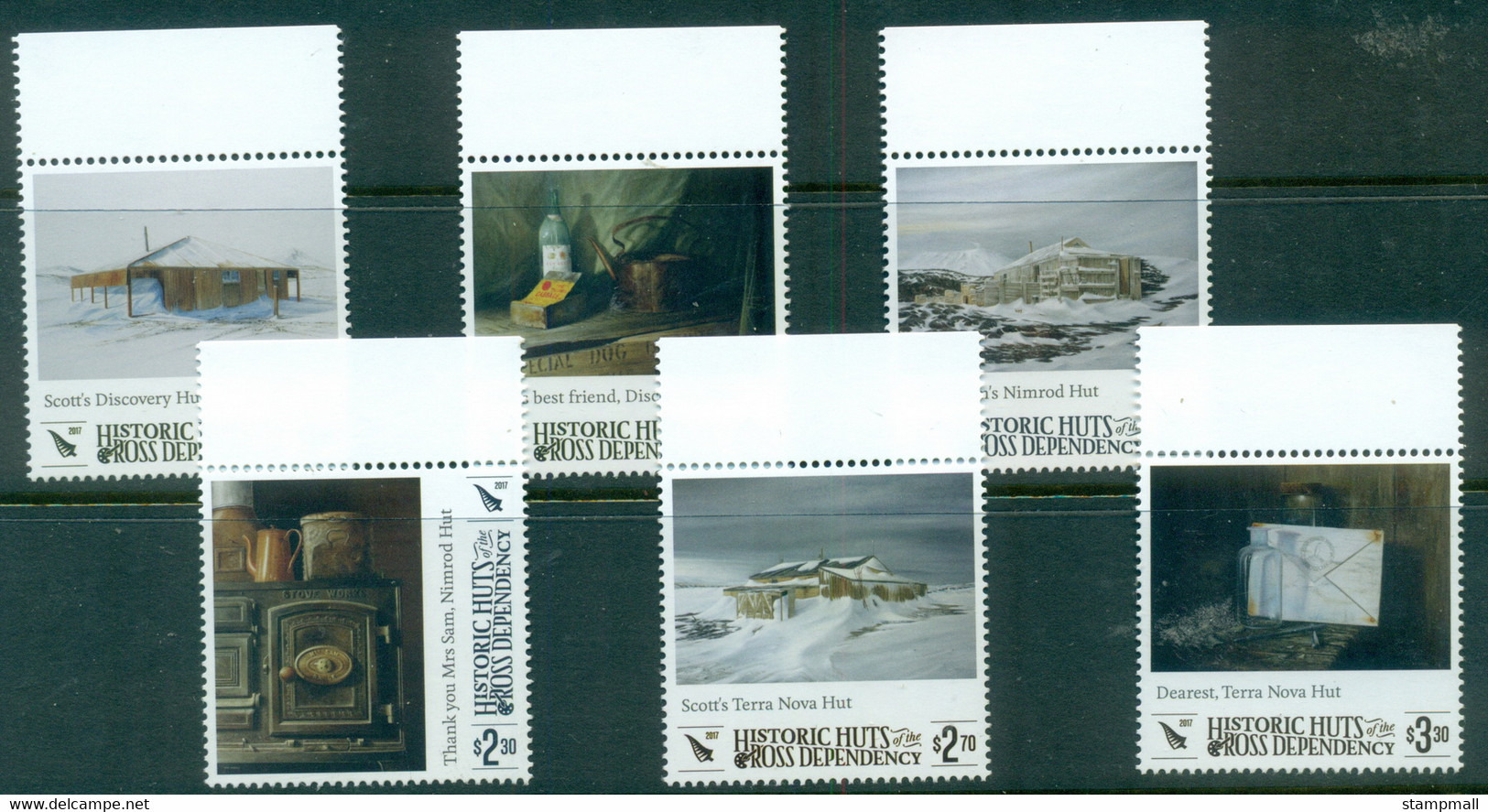 Ross Dependency 2017 Historic Huts MUH - Unused Stamps