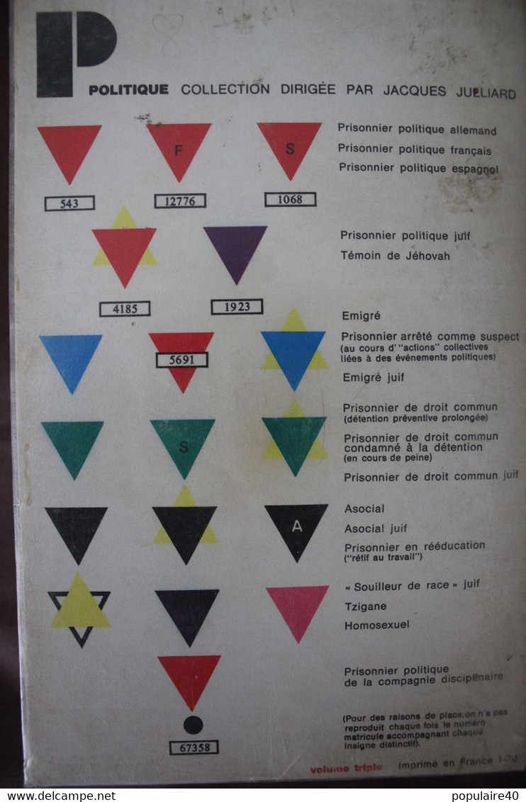 L'état SS Eugen Kogon Camps Concentration Livre WW2 Nazisme Paris Seuil 1970 - Français